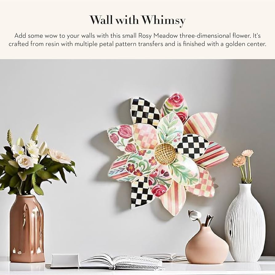 Amazon.com: MACKENZIE-CHILDS Rosy Meadow Wall Decor, Hanging